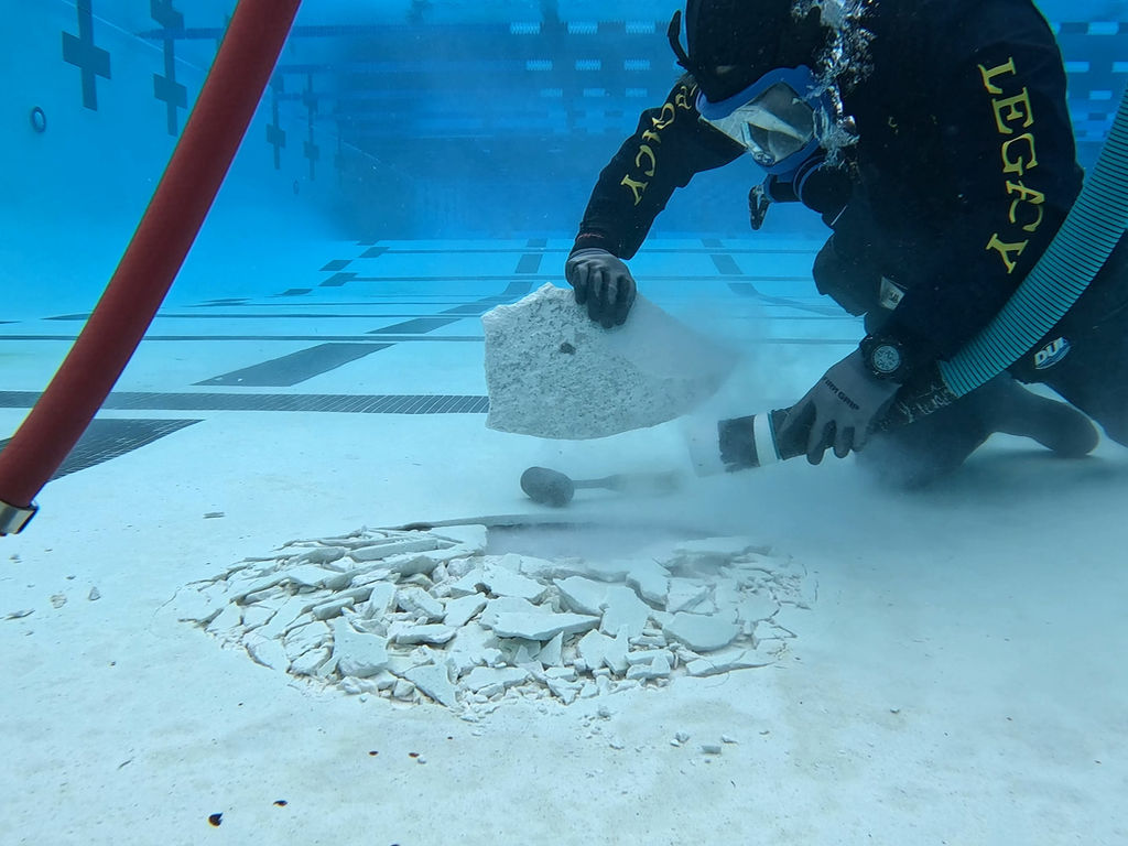 Underwater Plaster Repairs